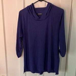 Columbia Deep Blue Hooded Top
